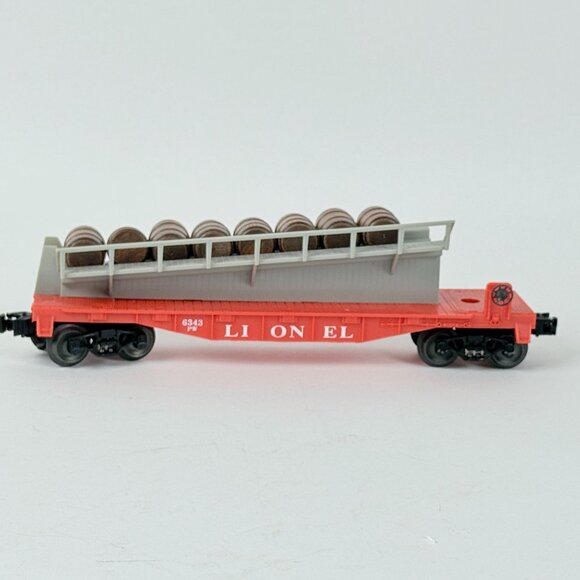Lionel Post War 6-19450 Barrel Ramp Flatcar #6343 Celebration Series O Gauge - Picture 2 of 7